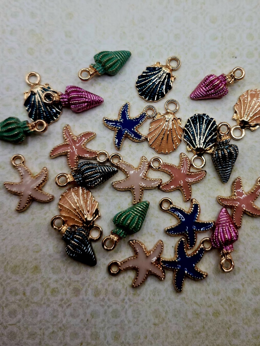 48 Pc Seashell Charm Assortment